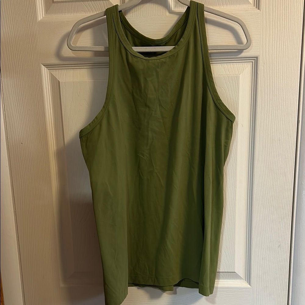 Olive Green Sleeveless Women's Top